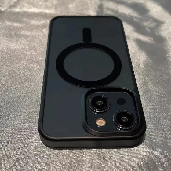 Magnético Transparente Para Caixa De Carga Sem Fio iPhone 15promax 14 13 12 11 15 Pro Max XR Xs 14Plus Mini Capa De Silicone À Prova De Choque