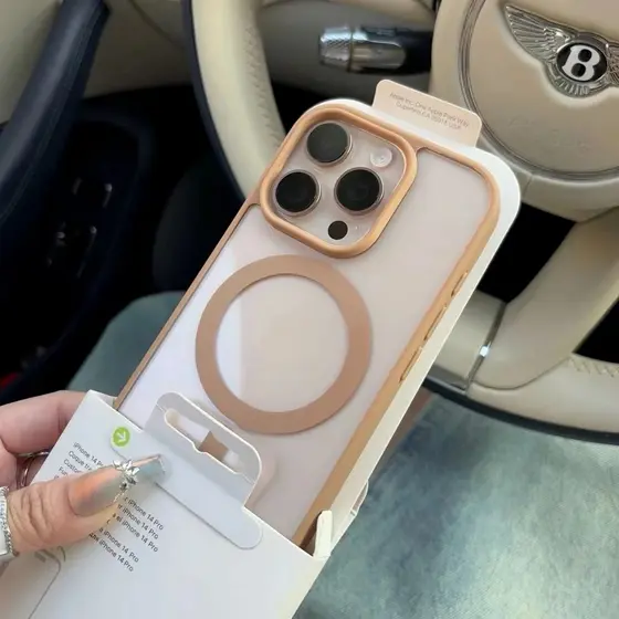 Adequado Para iPhone 16 Pro Max 15 14 13 12 11 Plus TPU Capa Magnética Transparente
