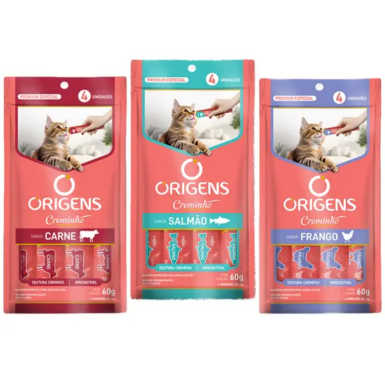 Petisco para Gatos Origens Creminho tipo truly Churu 60g