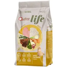 Ração Quatree Life Gatos Castrados sabor Frango e Arroz 10.1 Kg