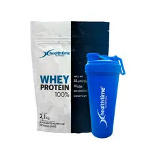 Whey Protein Health Time Isolado Concentrado 2,1 Kg +  Coqueteleira