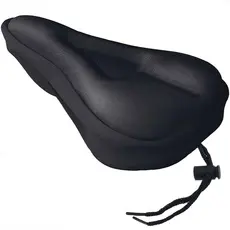 Capa Gel Banco Para Selim Bike Academia Assento Almofada Forro Ajustável Anatômico Spinning Ciclismo Bicicleta