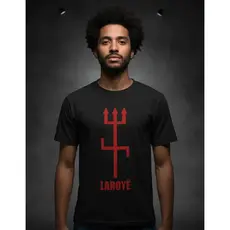 Camiseta Masculina Exu Laroye Orixá Entidade Umbanda Candomblé Algodão Confortável P M G GG
