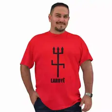 Camiseta Masculina Plus Size Exú Estampa Orixá Manga Curta Algodão Confortável G1 G2 G3