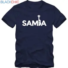 Camiseta Masculina Samba Pagode Estampa Sambista Algodão Manga Curta Casual Confortável P M G GG