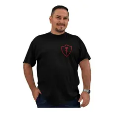 Camiseta Masculina Exu Laroye Orixá Religiosa Tamanho Plus Size G1 G2 G3 Algodão Confortável