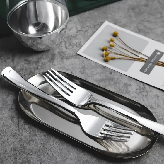 Garfo De Mesa Grande Aço Inox 6 Peças Maior Qualidade