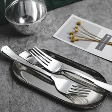 Garfo De Mesa Grande Aço Inox 6 Peças Maior Qualidade