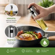 Kit 4 Spray Pulverizador Vidro Borrifador Azeite Vinagre Essenciais De Cozinha - Envio Já