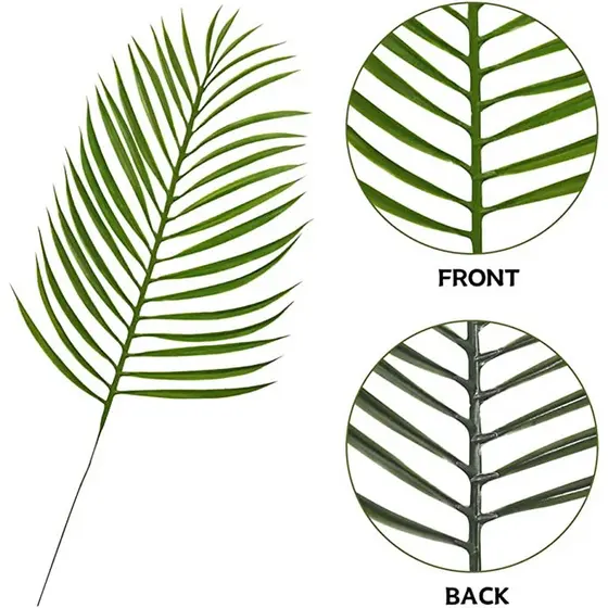 Folha Artificial Verde, Planta Artificial  Para Decorar Jardins, Áreas Externas Ou Internas Planta Decoração Plantas Artificiais