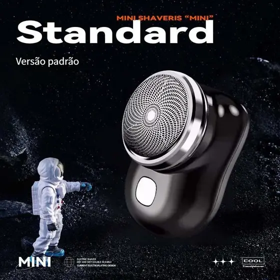 Mini Barbeador EléTrico PortáTil À Prova D'áGua De Dupla Finalidade Tipo C De Carga RáPida Aparador