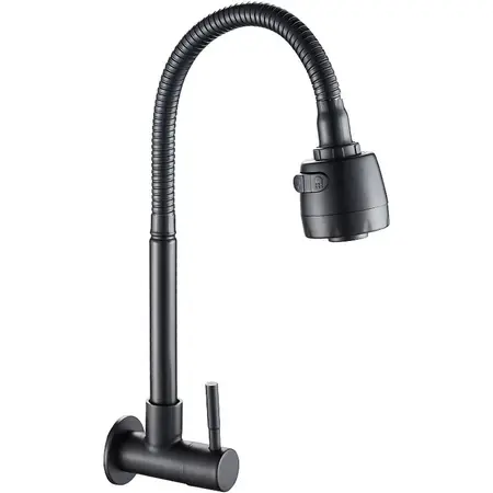 Torneira De Cozinha Gourmet Metal Parede Ou Bancada  Promoção