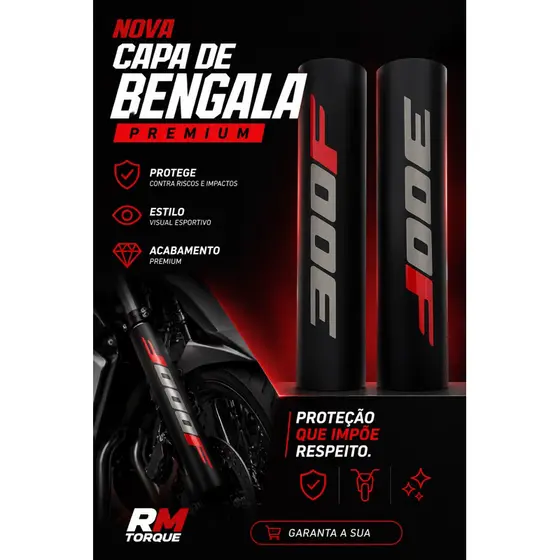 Capa de Bengala Premium Moto CB300F Esportiva Estilo Proteção Visual Único
