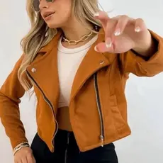 Jaqueta Feminina De Suede Jaquetinha Inverno Blogueira