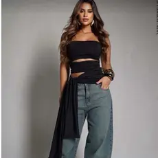 Blusa Feminina Daily Tomara que Caia Modelo de Amarra/ Estilosa