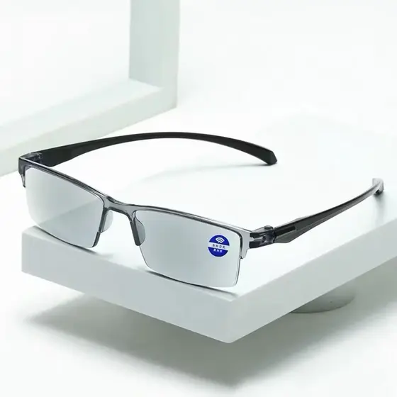 Óculos de Leitura Inteligente Anti Luz Azul Automático + Estojo Premium | +1 a +6 | Ideal para Celular e Computador