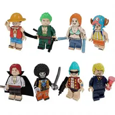 Bonecos One Piece - Blocos de Construção- Minifigures de Ação