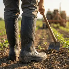 Bota Galocha Impermeável EPI com C.A Motoboy Agricultura Pesca Motoqueiro Agropecuária Motociclista