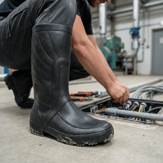 Bota de PVC para Indústria | Segurança e Resistência Contra Perigos no Ambiente Industrial