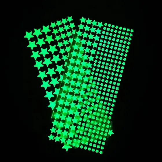 Adesivos Luminosos De Parede Para Quartos Infantis Pontos Estrelas Decalques De Teto Brilhantes Brilham Na Decoração Da Casa Escura