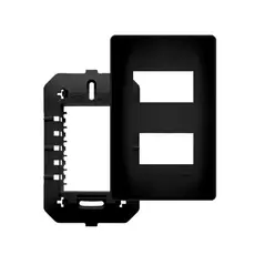 Placa Habitat Black - 02 Modulo - 4x2 - Fame