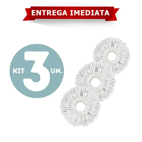 Refil de Mop Giratório Universal 2 Tamanhos