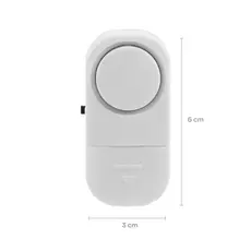 Alarme Sonoro P/ Portas e Janelas, Sem Fio + Bateria