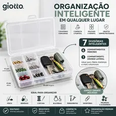 Caixa com Divisórias Nº1 Organizadores acessórios pesca utensílios remédios organizar linha agulhas