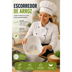 Escorredor De Arroz legumes Frutas Multiuso Cozinha Coador Peneira Drenagem