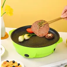 Frigideira Chapa Elétrica Grill 600W antiaderente Multifuncional 110 ou 220V
