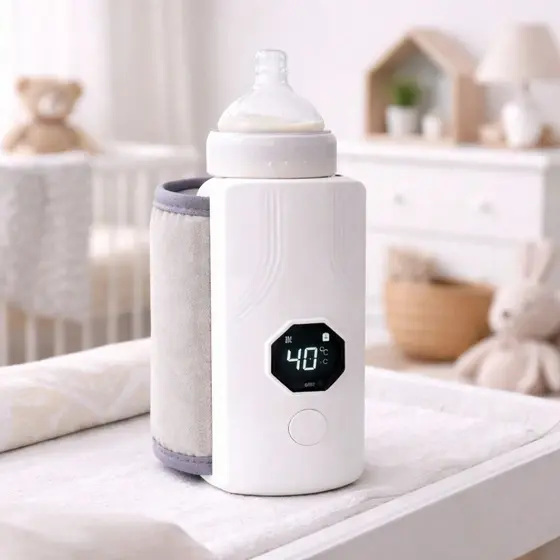 Aquecedor Mamadeira Garrafa  Portátil Recarregável Sem Fio Digital Aquece Leite  Baby