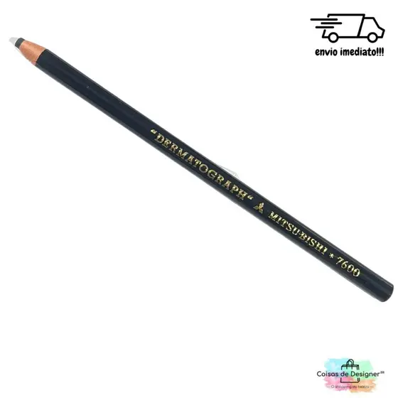 Lápis Dermatográfico Mitsubishi Original 7600 Preto 01 unidade