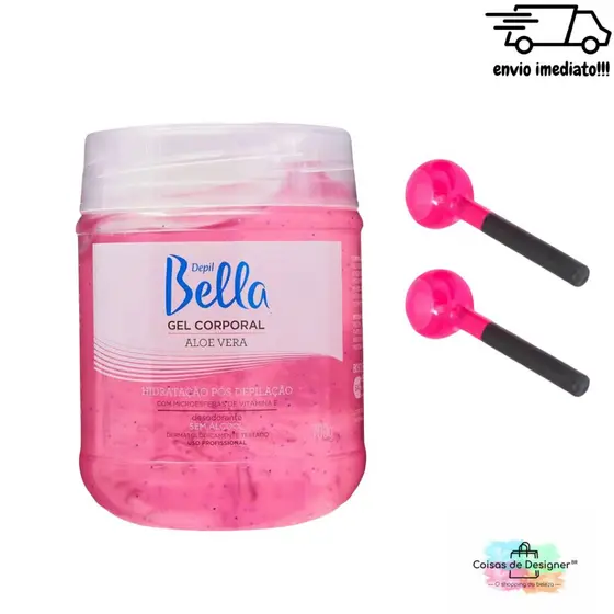 Kit Cromoterapia Esfera Rosa + Gel Calmante Aloe e Vera Depil Bella