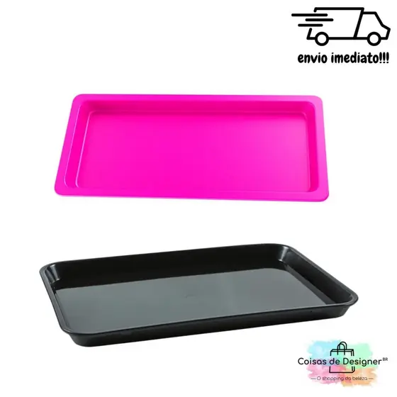Bandeja Plástica Média - 23,70 x 13,80 x 1,40cm
