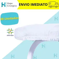 KIT 30 Lençóis Descartável TNT Branco Maca Soft 2,00x0,90 C/ Elástico  Anvisa