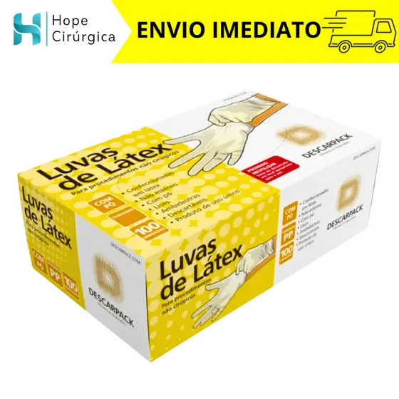 Luva Látex Com Pó - Descarpack Profissional