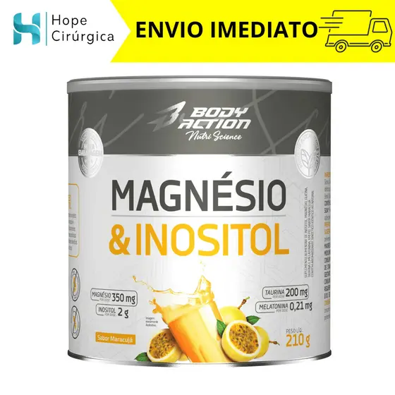 Suplemento Magnésio e Inositol 210g - Sono / Bem-estar Bodyaction