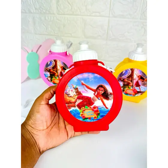 Garrafa|Cantil 550ml| Personalizado Moana|Lembrancinha Festa Infantil|Fazemos Todos Os Temas