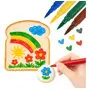 Kit Canetas Tinta Alimentícia Comestível Preta Colorida Confeitaria Decorar Bolo Biscoitos Cozinha