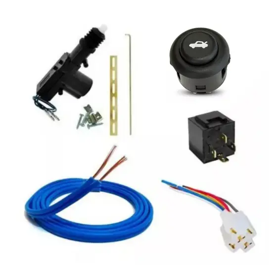 Destrava Porta Malas Elétrico Veicular + Botão Universal