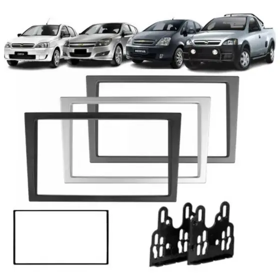 Moldura 2 Din  Dvd Multimidia Corsa Maxx Joy Montana Meriva Vectra Gt Vectra Elite