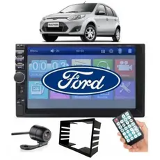 Mp5 Multimidia Moldura 2 Din Fiesta 2005 A 2014 Com Camera