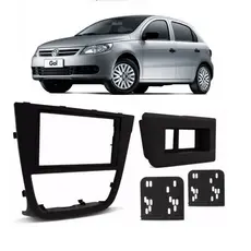 Moldura Para Painel 2 Din Dvd Mp5 Multimidia Gol G5 Preta