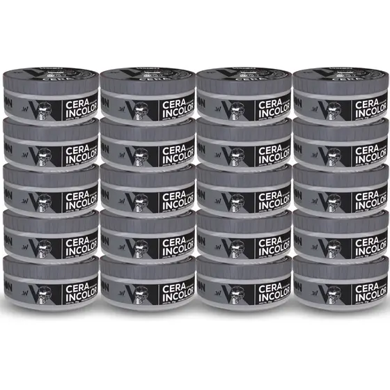 Kit 20 Cera Pomada Modeladora Vision Barber Shop 70g Barba Cabelo Bigode Atacado