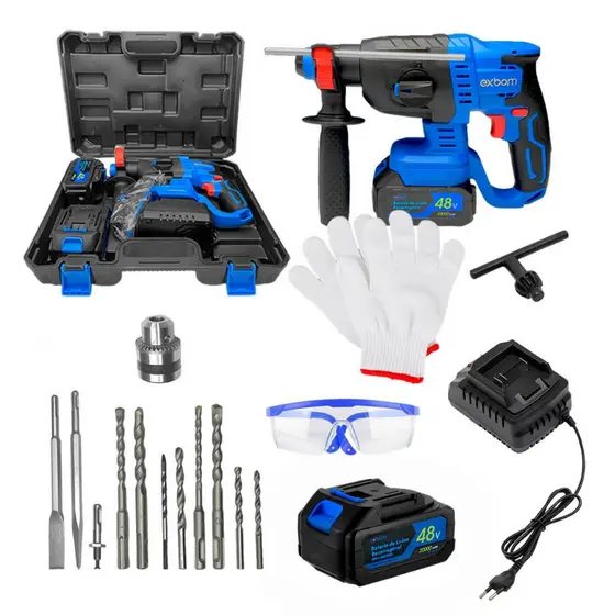 Martelete Rompedor Brushless 20000mAh Alta Potência