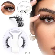 Conjunto De Cílios Postiços Magnéticos 3D , (1 Par) Pacote De 4 Peças . Reutilizável , natural E De Longa Duração , Resi
