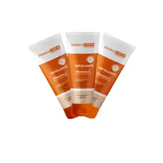 Kit Com 3 Gel Esfoliante Vitamina C  Dermachem 100 G