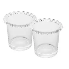 Porta Talher Corações Cristal 8,5cm Lyor