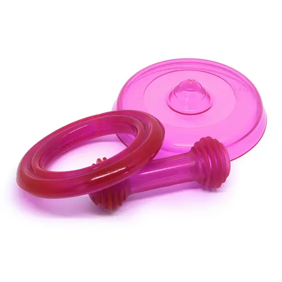 Brinquedos Pet Kit 3 peças Mordedor Osso Frisbee Cachorro Pequeno e Médio Porte