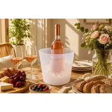 Balde de Gelo com separação entre garrafa e gelo Branco Bebida Festa para Vinho